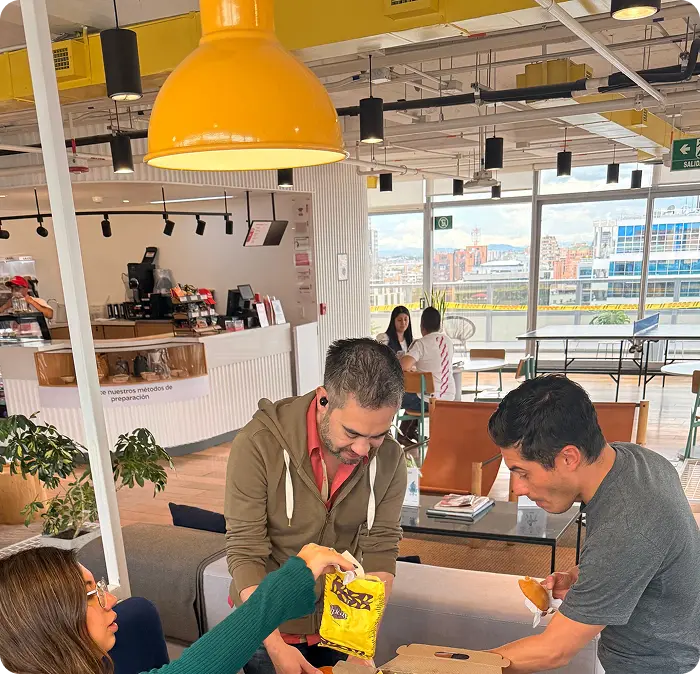Modern co-working office space